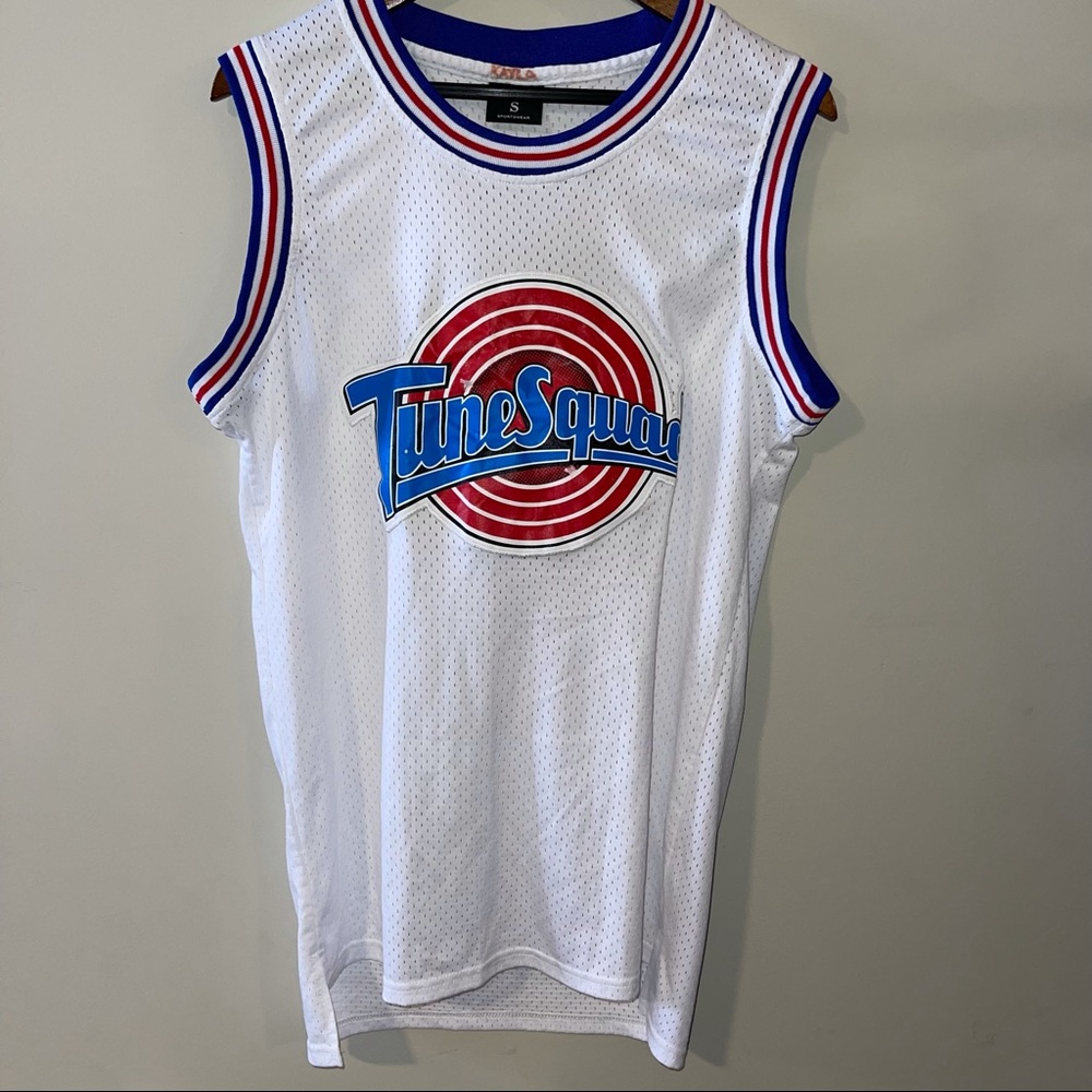 Men’s sz S Looney Tunes Squad Bugs 1 Vintage White Space Jam jersey-Nostalgic